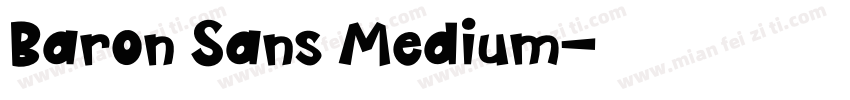 Baron Sans Medium字体转换